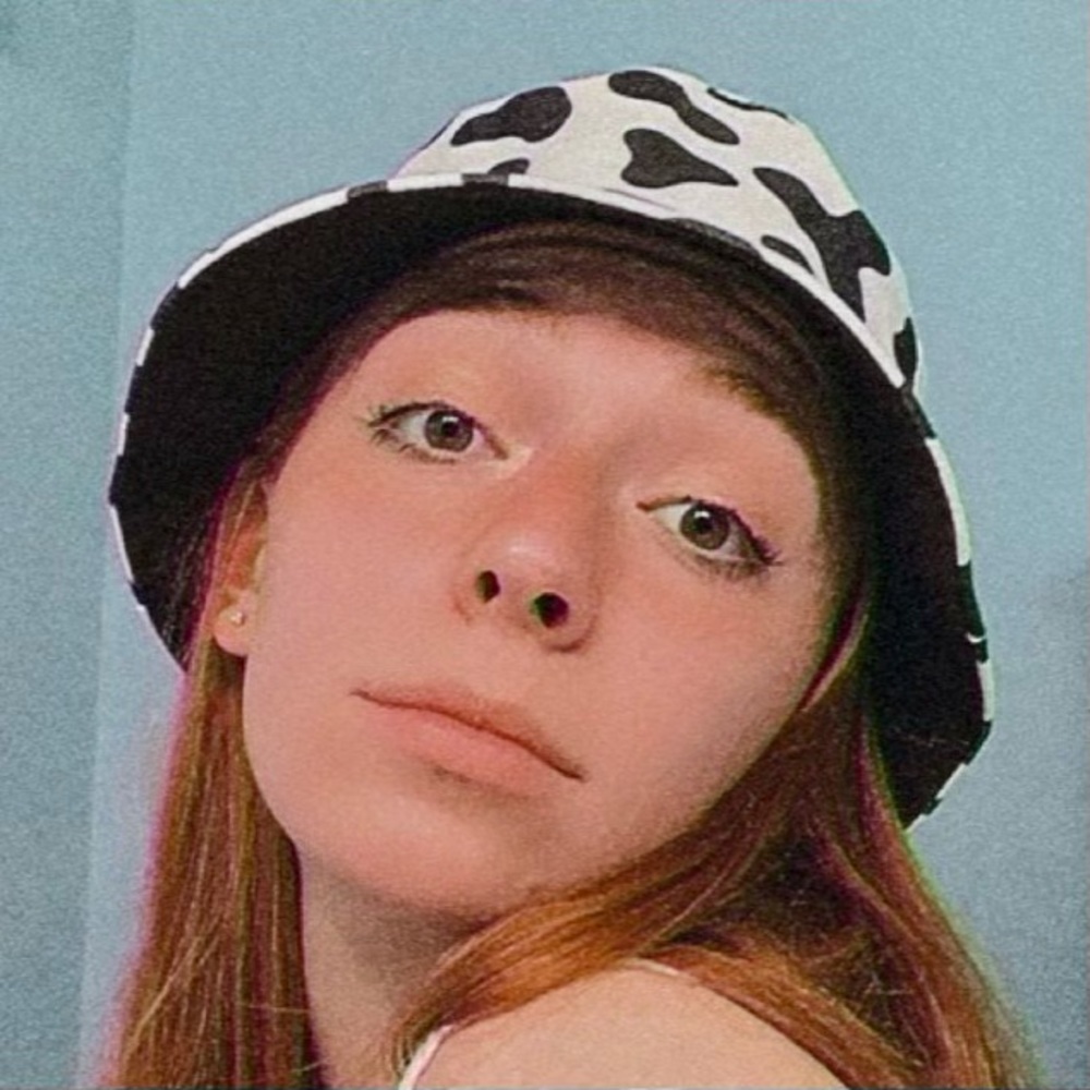 Cow print, reversible cotton canvas bucket hat - one size fits most
